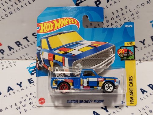 HW Art Cars - 4/10 - Chevrolet Chevy Pickup Custom (1969) -  Hotwheels - 1:64