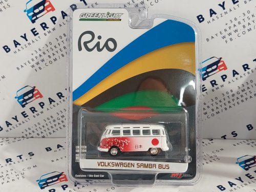 Volkswagen VW Samba Bus - Rio Olympics (2016) -  Greenlight - 1:64