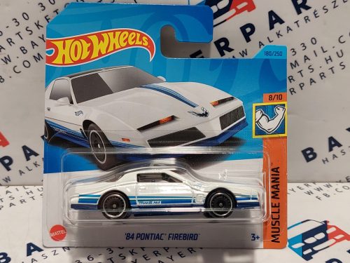 HW Muscle Mania - 8/10 - Pontiac Firebird (1984) - fehér -  Hotwheels - 1:64