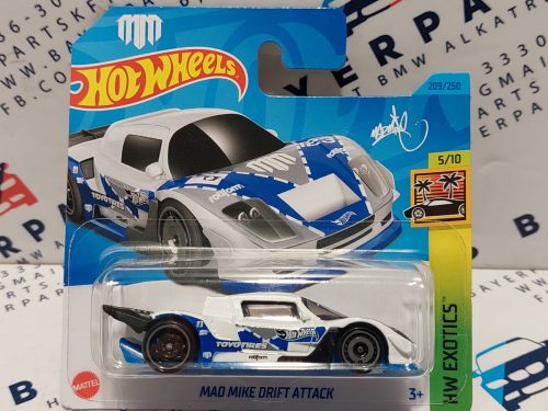 HW Exotics - 5/10 - Mad Mike Drift Attack -  Hotwheels - 1:64