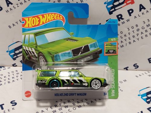 HW Slammed - 4/5 - Volvo 240 Drift Wagon -  Hotwheels - 1:64