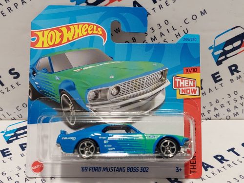 HW Then and now - 10/10 - Ford Mustang Boss 302 (1969)- Falken -  Hotwheels - 1:64