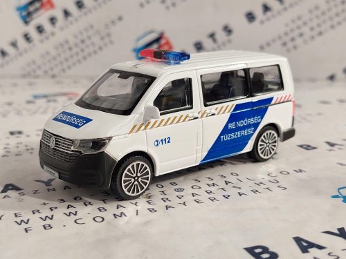 Volkswagen VW T6 rendőrség - tűzszerész -  Bburago - 1:43