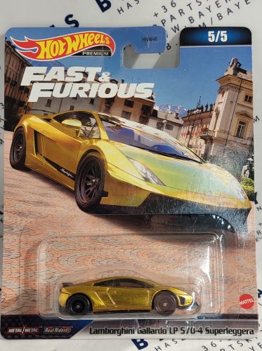 Hot Wheels Premium - Fast and Furious - Halálos iramban 5/5 - Lamborghini Gallardo LP 570-4 Superleggera - Hot Wheels - 1:64