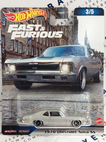 Hot Wheels Premium - Fast and Furious - Halálos iramban 3/5 - Chevrolet Chevy Nova SS (1970) - Hot Wheels - 1:64