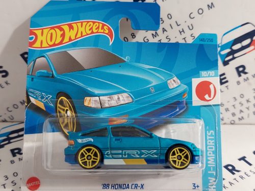 HW J-Imports - 2023 148/250 - Honda CR-X CRX (1988) -  Hot Wheels - 1:64