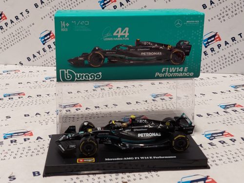 Mercedes-AMG Petronas Team W14 F1 #44 (2023) - Lewis Hamilton - PILÓTÁVAL -  BBurago - 1:43