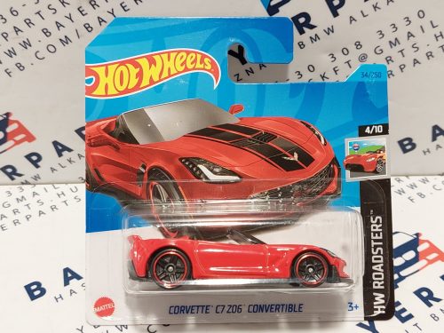 Hot Wheels Corvette C7 Z06 Convertible - HW Roadsters 4/10 - 34/250 -  Hot Wheels - 1:64