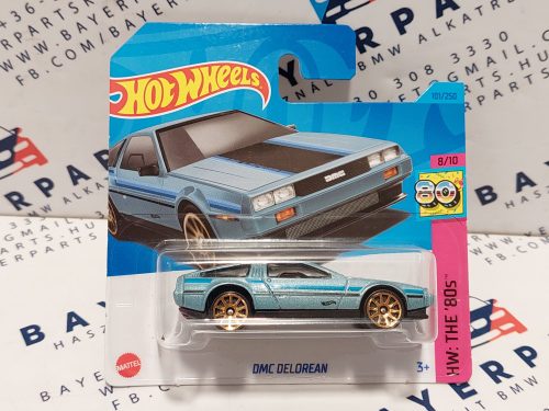 Hot Wheels DMC Delorean - HW: The '80s 8/10 - 101/250 -  Hot Wheels - 1:64 - világoskék