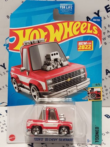 Hot Wheels Toon'D Chevy Silverado (1983) - Tooned 4/5 - 104/250 - hosszú kártyás