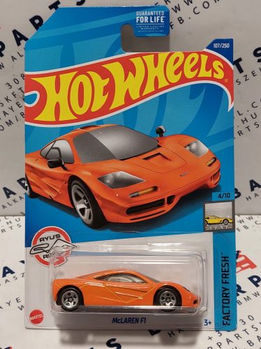 Hot Wheels McLaren F1 - Factory fresh 4/10 - 107/250 - hosszú kártyás