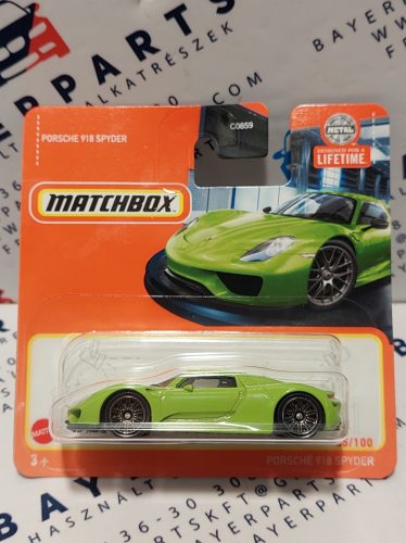 Porsche 918 Spyder - 45/100  - bliszteres -  Matchbox - 1:64