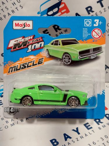 Ford Mustang Boss 302 (2013) - zöld/fekete -  Maisto - 1:64