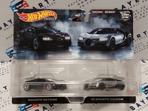 Hot Wheels Premium - Duo Pack - Bugatti Veyron - Bugatti Chiron (2016) -  Hot Wheels - 1:64