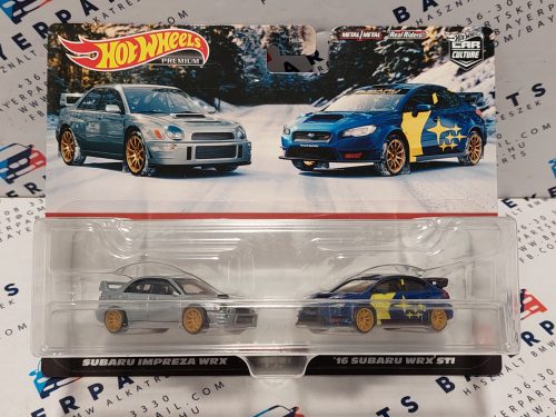 Hot Wheels Premium - Duo Pack - Subaru Impreza WRX - Subaru WRX STI (2016) -  Hot Wheels - 1:64