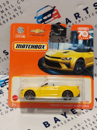 Chevy Camaro Convertible (2016) - 33/100 - bliszteres -  Matchbox - 1:64