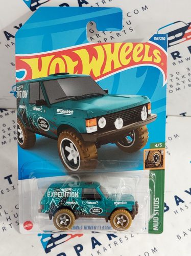 Range Rover Classic - Mud Studs 4/5 - 159/250  - hosszú kártyás -  Hot Wheels - 1:64