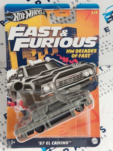 Hot Wheels Decades of Fast -  Fast and Furious - Halálos iramban 1/5 - El Camino (1967) -  Hot Wheels - 1:64