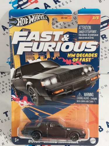 Hot Wheels Decades of Fast -  Fast and Furious - Halálos iramban 3/5 - Buick Grand National -  Hot Wheels - 1:64