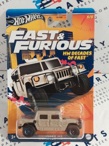 Hot Wheels Decades of Fast -  Fast and Furious - Halálos iramban 5/5 - Hummer H1 -  Hot Wheels - 1:64