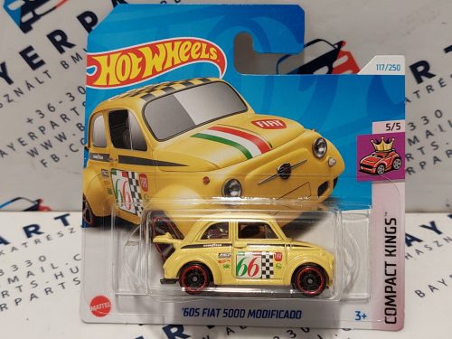 Hot Wheels Fiat 500D Modificado (1960) - Compact Kings 5/5 - 117/250 -  Hot Wheels - 1:64