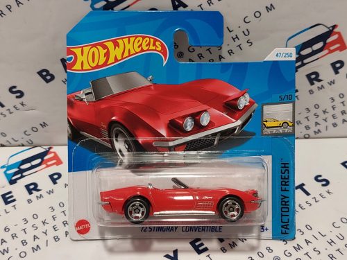 Hot Wheels Stingray Convertible (1972) - Factory Fresh 5/10 - 47/250 -  Hot Wheels - 1:64