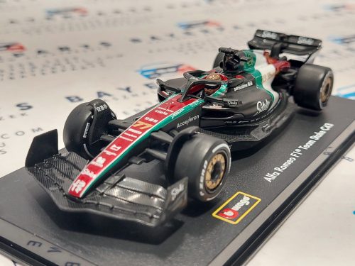 Alfa Romeo C43 F1 #77 (2023) - Monza Italy GP - Valtteri Bottas - PILÓTÁVAL -  Bburago - 1:43