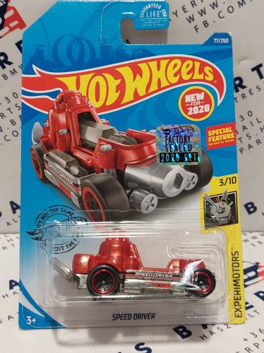 Hot Wheels Speed Driver (piros) - Experimotors 3/10 - 77/250 - hosszú kártyás -  Hot Wheels - 1:64