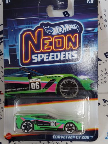 Hot Wheels Night Racing Neon Speeders - Corvette Z06 -  Hot Wheels - 1:64