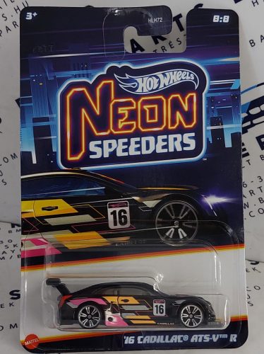 Hot Wheels Night Racing Neon Speeders - Cadillac ATS-V R (2016) -  Hot Wheels - 1:64