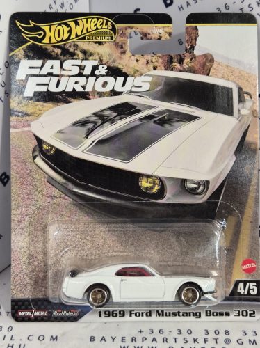 Hot Wheels Premium - Fast & Furious - Halálos iramban - Ford Mustang Boss 302 (1969) -  Hot Wheels - 1:64