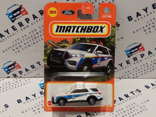 Ford Police Interceptor Utility (2023) - 2024 36/100 - hosszú kártyás -  Matchbox - 1:64