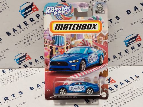 Matchbox Candy - Ford Mustang Coupe (2019) - 3/6 - hosszú kártyás -  Matchbox - 1:64