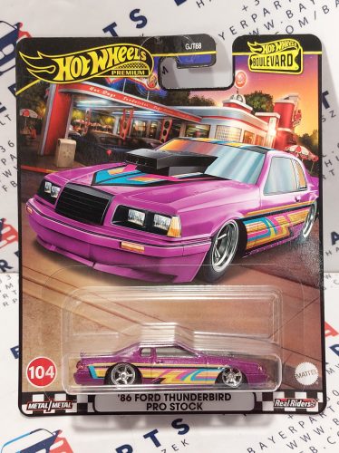 Hot Wheels Premium - Boulevard - Ford Thunderbird Pro Stock (1986) #104 -  Hot Wheels - 1:64