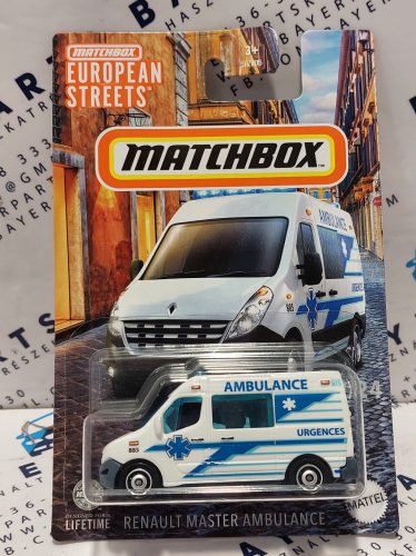 Matchbox European Streets - Renault Master Ambulance mentőautó -  Matchbox - 1:64