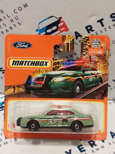 Ford Police Interceptor rendőrautó - 64/100 - bliszteres -  Matchbox - 1:64 