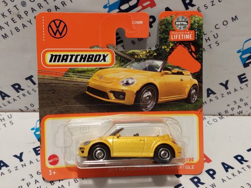 Volkswagen VW Beetle Convertible (2019) - 2024 52/100 - bliszteres -  Matchbox - 1:64