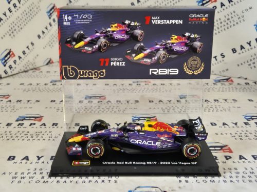 Red Bull RB19 F1 #11 (2023) - Las Vegas - Sergio Perez - PILÓTÁVAL -  Bburago - 1:43