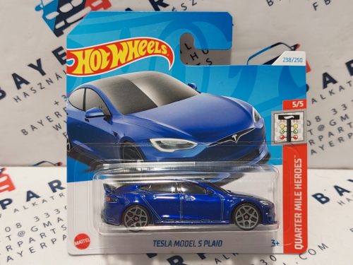 HW Tesla Model S Plaid - Quarter Mile Heroes 5/5 - 238/250 -  Hot Wheels - 1:64