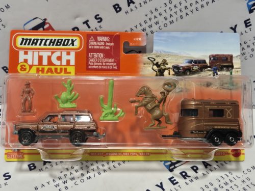 Matchbox Hitch and Haul - Jeep Wagoneer (1988) - MBX Pony Trailer -  Matchbox - 1:64