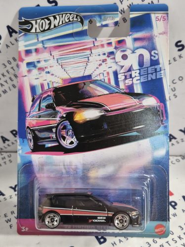 Hot Wheels - 90s Street Scene - 1992 Honda Civic -  Hot Wheels - 1:64