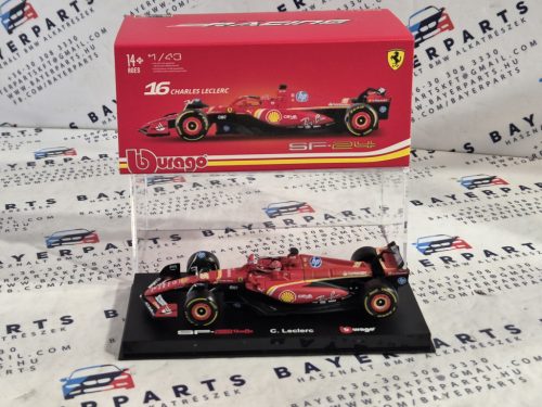 Ferrari SF-24 Team Scuderia F1 #16 (2024) - Imola - Charles Leclerc - PILÓTÁVAL -  Bburago - 1:43