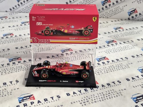 Ferrari SF-24 Team Scuderia F1 #55 (2024) - Imola - Carlos Sainz - PILÓTÁVAL -  Bburago - 1:43