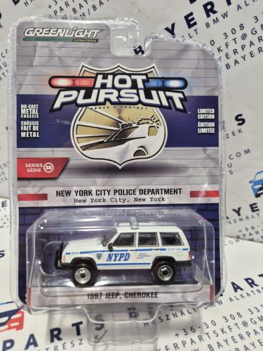 Jeep Cherokee (1997) - New York City Police rendőrség -  Greenlight - 1:64